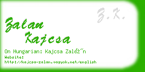 zalan kajcsa business card